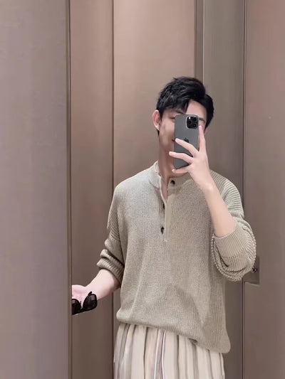 Suéter Grueso Liso para Hombre - Otoño Invierno - Image 9