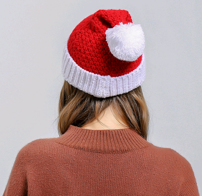 Gorro Navideño de Lana Tejida - Diseño Creativo Papá Noel para Invierno - Image 6