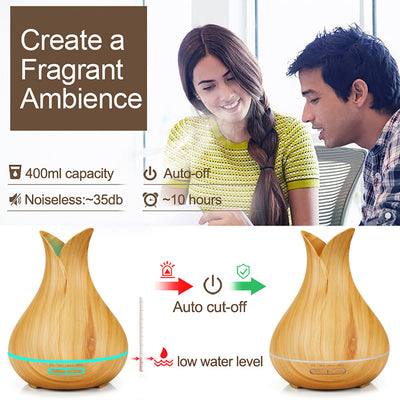 Difusor Humidificador Aromático con Luz LED y Diseño en Madera - Image 20