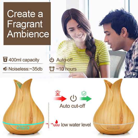 Difusor Humidificador Aromático con Luz LED y Diseño en Madera - Image 20