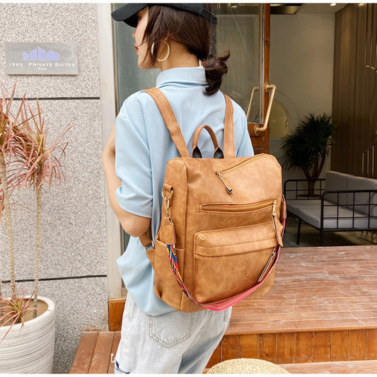 Mochila Estilo Británico Minimalista para Mujer - Diseño Coreano - Image 2