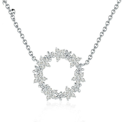 Collar de Plata Esterlina Evelyn Estrellas Brillantes S925