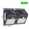 16LED Negro 2 Piezas