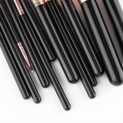 Estuche de Maquillaje con 12 Brochas y Bolsa Negra con Cierre - Image 17