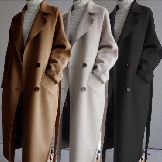 Abrigo Midi Elegante para Mujer