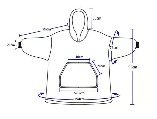 Manta Sudadera con Capucha de Algodón Grueso - Image 5
