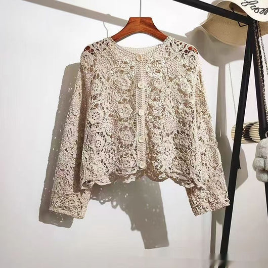 Blusa de Crochet Calada para Playa - Image 22