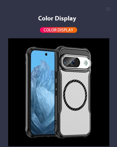 Funda Magnética de Fibra de Carbono Transparente para Celular - Image 25