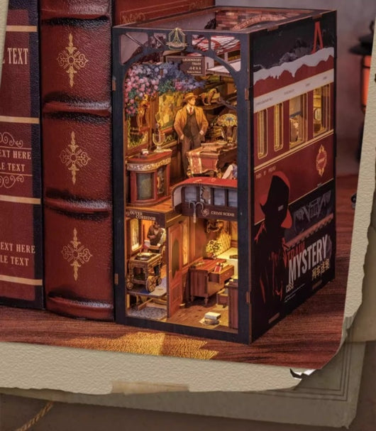 Miniatura de Cabaña Artesanal - Modelo 3D Armable con Soporte para Libros - Image 11