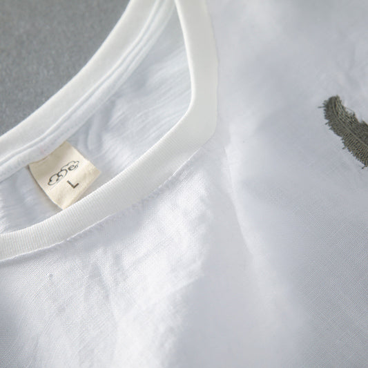 Camisa de Lino Manga Corta - Image 2