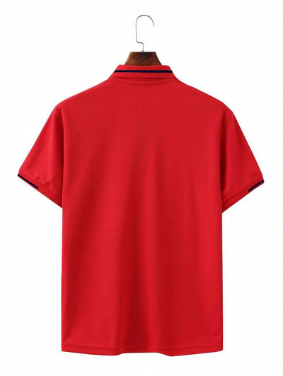 Camisa Casual Transpirable de Manga Corta para Negocios y Commuting - Image 16