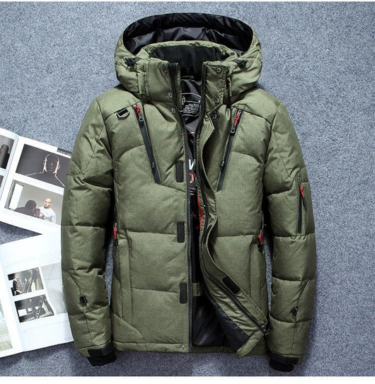 Chaqueta Cortavientos Impermeable para Hombre - Abrigo Deportivo de Invierno - Image 14
