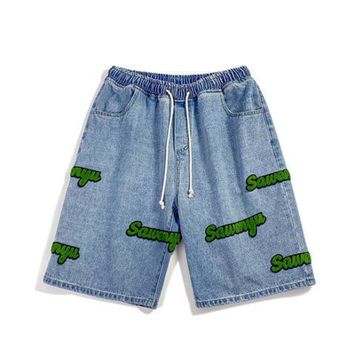Shorts Rectos Sueltos con Textura Flocking - Image 5