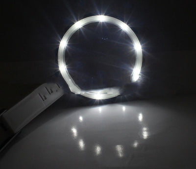 Lupa de Escritorio Plegable con 10 Luces LED y Fuente Externa - Image 7