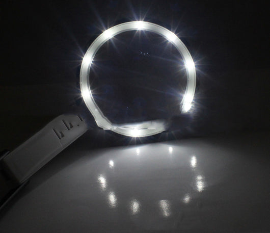 Lupa de Escritorio Plegable con 10 Luces LED y Fuente Externa - Image 7
