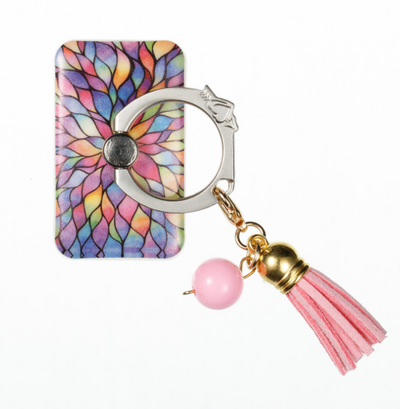 Anillo Soporte para Teléfono con Borlas Metálicas Pintadas a Mano - Image 20