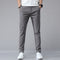 Pantalones Casuales Elásticos para Hombre con Forro Polar y Tela Ice Silk