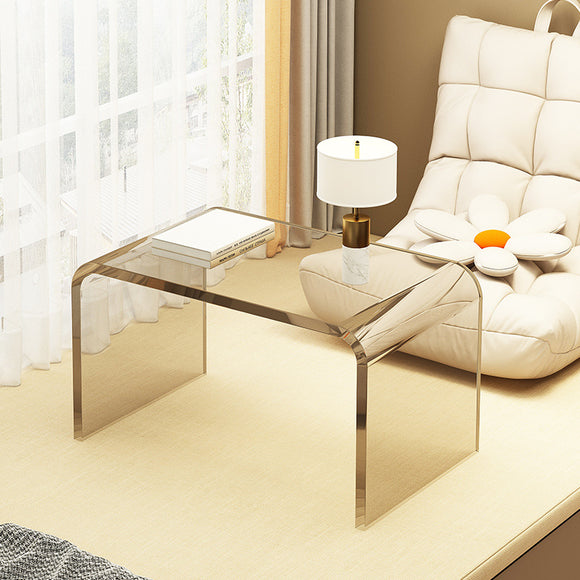 Mesa de Centro Acrílico Minimalista | Diseño Moderno para Apartamentos Pequeños