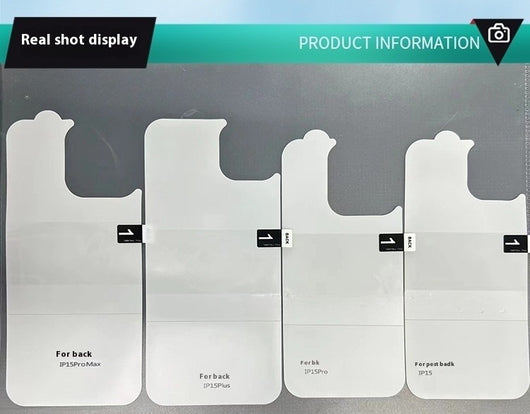 Protector de Pantalla Trasera TPU HD para iPhone 15 Pro Max - Image 8