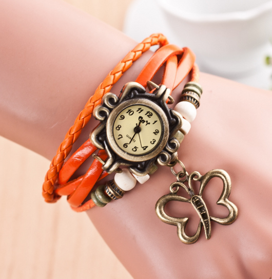 Pulsera Hueca Mariposa Punk Estilo Femenino - Image 9