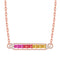 Collar Arcoíris de Circonita Multicolor - Joya de Moda Brillante