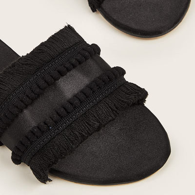 Sandalias Planas Extragrandes para Mujer con Borlas - Comodidad de Verano - Image 28