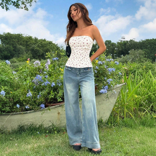 Top Corsetero Floral Elegante para Mujer - Image 3