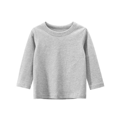 Camiseta Infantil Manga Larga Color Sólido para Publicidad - Image 19
