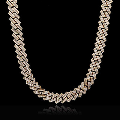 Cadena Cubana Hip Hop de Diamantes Doble Fila 18mm - Image 23