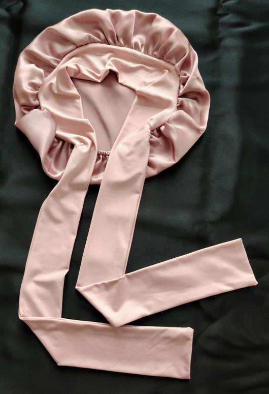 Gorro de Seda con Moño Elástico - Diseño Liso y Elegante - Image 5