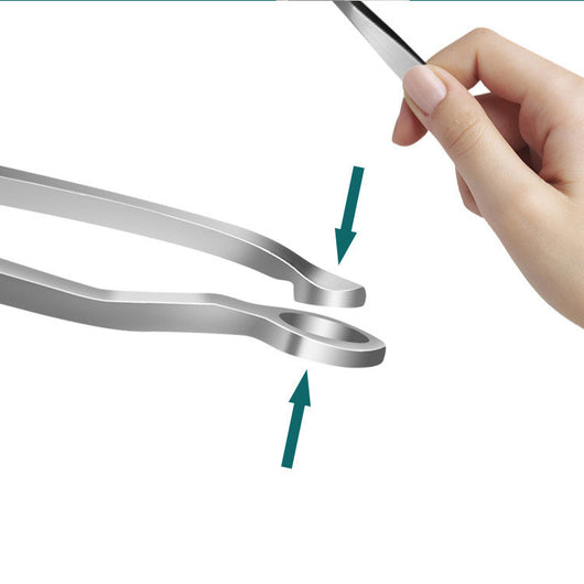Tijeras de Precisión para Cejas y Vello Nasal - Acero Inoxidable - Image 11
