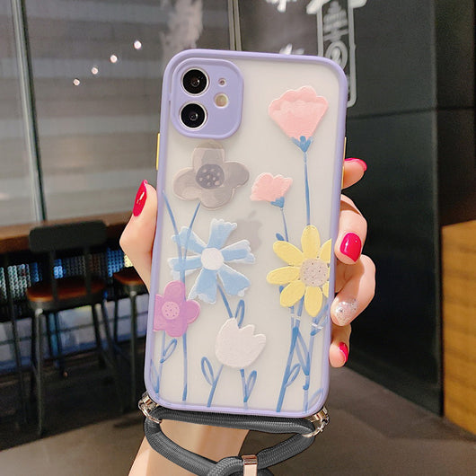 Funda para iPhone XS Max con Correa Floral Lavanda - Image 7