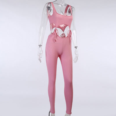 Pantalón deportivo con cortes y cordones ajustables - Image 21