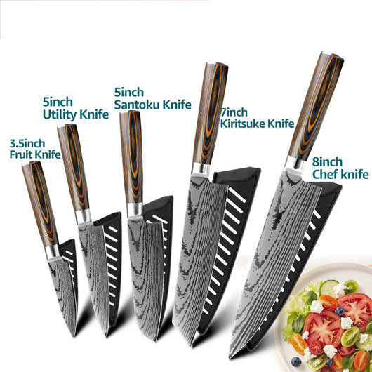 Cuchillo de Chef Acero Estampado Premium - Image 2