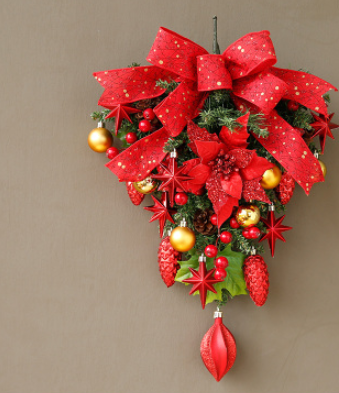 Corona Navideña Jinghua para Puerta - Decoración Elegante de Pared - Image 16