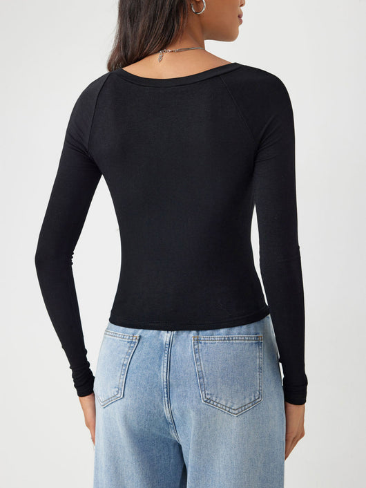 Blusa Térmica Ajustada de Manga Larga para Otoño e Invierno - Image 11