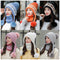 Gorro Tejido Plush Twist con Bola Colgante para Mujer