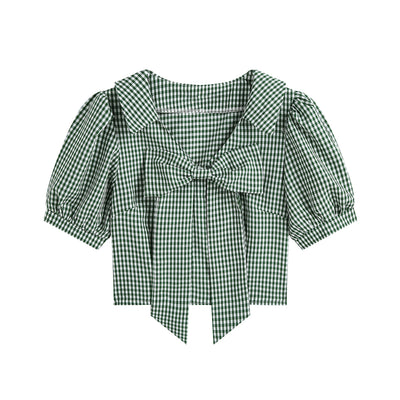 Blusa Corta Fresca para Verano con Mangas Cortas