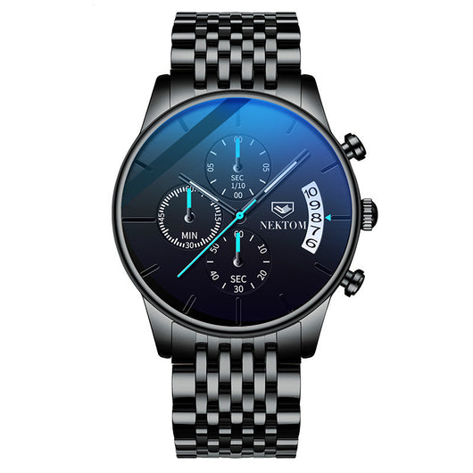 Reloj de Acero Inoxidable para Hombre con Cierre Mariposa y Movimiento de Cuarzo - Image 4