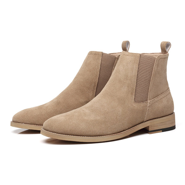 Botas Británicas de Ante Gamuza Gris para Hombre