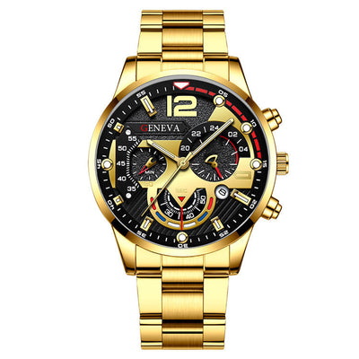 Set de 2 Relojes de Acero para Hombre con Pulsera - Diseño Ejecutivo Tres Ojos - Image 26