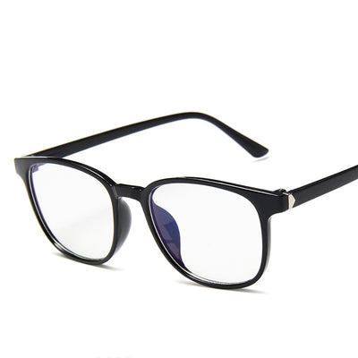 Vintage tortoiseshell anti-blue light flat glasses with a full-frame design, suitable for unisex wear. - Image 2