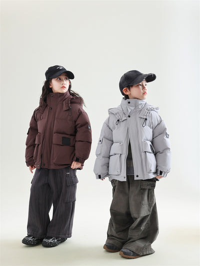 Abrigo Cálido Infantil con Plumón de Pato Blanco para Niños Invierno - Image 12