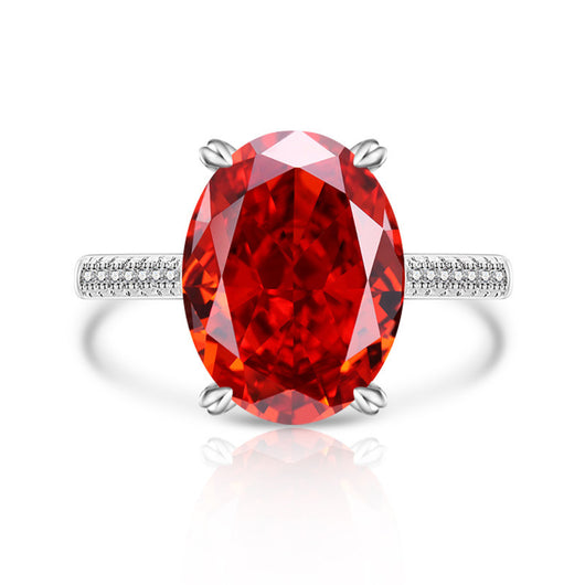 Anillo Versátil de Diamante Hielo Floral en Carbono Alto para Mujer - Image 50