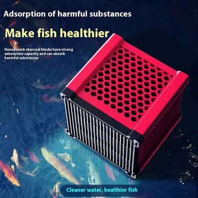 Cubo Purificador de Agua para Acuarios con Carbón Activado de Estructura Panal - Image 4