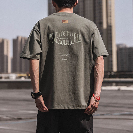 Playera Retro Estilo Hong Kong 100% Algodón Manga Corta para Hombre - Image 7