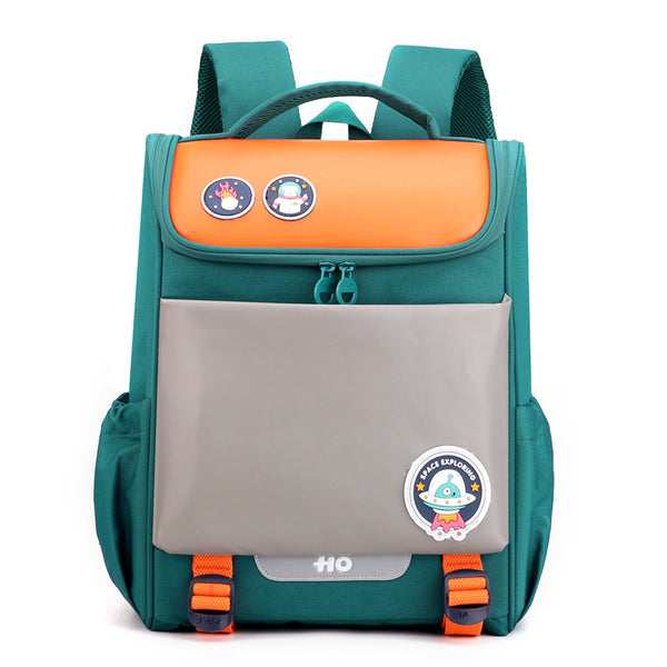 Mochila Escolar Primaria con Soporte de Hombro - Diseño Ergonómico Colores Sólidos - Image 3