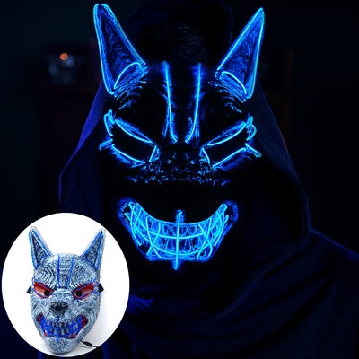 Máscara LED Luminosa de Cara Completa para Halloween - Image 15