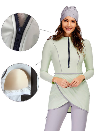 Traje de Baño Conservador Estampado Floral para Mujer - Image 3
