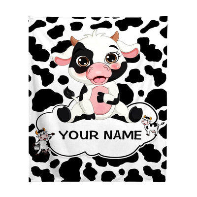 Manta Franela Digital Estampado de Vacas - Image 4